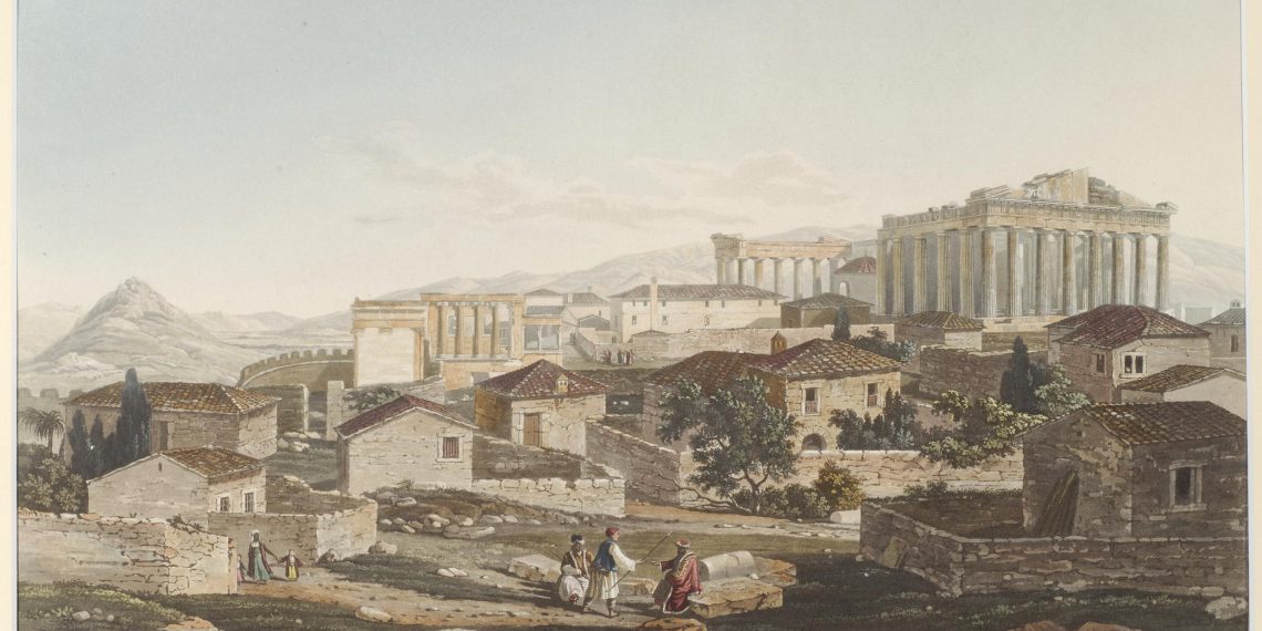 Edward Dodwell (1767-1832), Υδατογραφία του 19ου αιώνα των μνημείων της Ακρόπολης, Συλλογή Μουσείου Μπενάκη