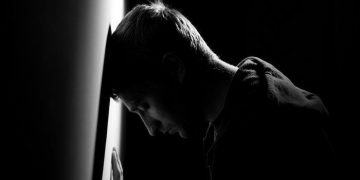 depression face man