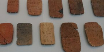w16 1128281LATabletsatHeraklionMuseum