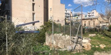 Ο χώρος επί της οδού Λεωνίδου