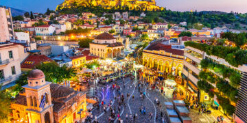 bigstock Athens Greece Night Image 266916274 1