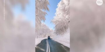 Χιονισμένος δρόμος