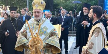 Στα εγκαίνια του Εθνικού Ιερού Προσκυνηματικού Ναού του Αγίου Νικολάου στο Σημείο Μηδέν στη Νέα Υόρκη, ο Περιφερειάρχης