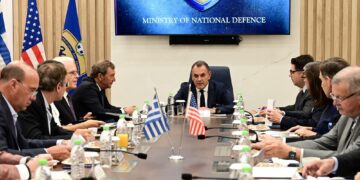 Συνάντηση ΥΕΘΑ Νικόλαου Παναγιωτόπουλου με αντιπροσωπεία του Αμερικανικού οργανισμού BENS
