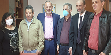 Συνάντηση του Προέδρου ΕΝΩΝΩ Ν. Μαυραγάνη με την Πανελλήνια Ομοσπονδία Τυφλών και τον Σύνδεσμο Τυφλών