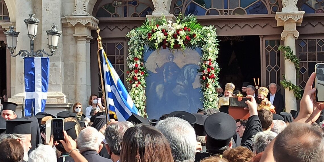 Ο Περιφερειάρχης Κρήτης συμμετείχε στις εορταστικές εκδηλώσεις για τον πολιούχο του Ηρακλείου Αγ. Μηνά