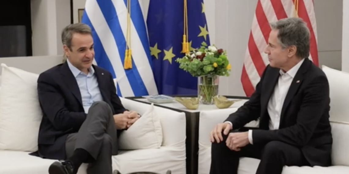 Συνάντηση Μητσοτάκη - Μπλίνκεν: Περαιτέρω θετικά βήματα στην αμυντική συνεργασία Ελλάδας-ΗΠΑ