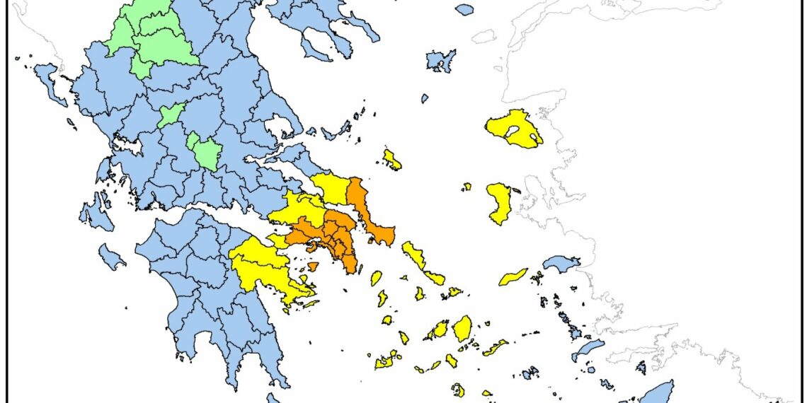 Πολύ υψηλός κίνδυνος πυρκαγιάς για αύριο Τρίτη 18 Ιουνίου