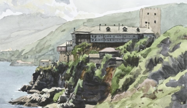 Έκθεση ζωγραφικής του Κωνσταντίνου Κερεστετζή: «Ακουαρέλες από το Άγιον Όρος»